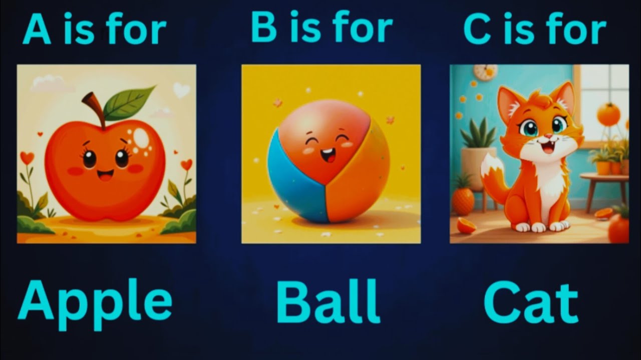 A for Apple B for Ball | Abcd Song |Abcd Rhymes | Abc Song Nursery ...