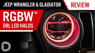 Color-Changing Jeep Headlights! RGBW LED Halos for JL Wrangler & JT Gladiator | Diode Dynamics
