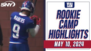 Malik Nabers, Tyler Nubin get their first taste of New York at Giants Rookie Camp | SNY