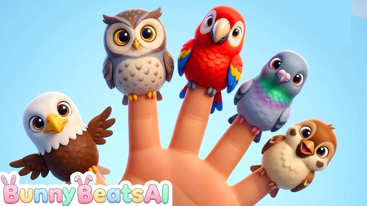 🦜 Finger Birds Song for Kids | Learn Birds with Fingers