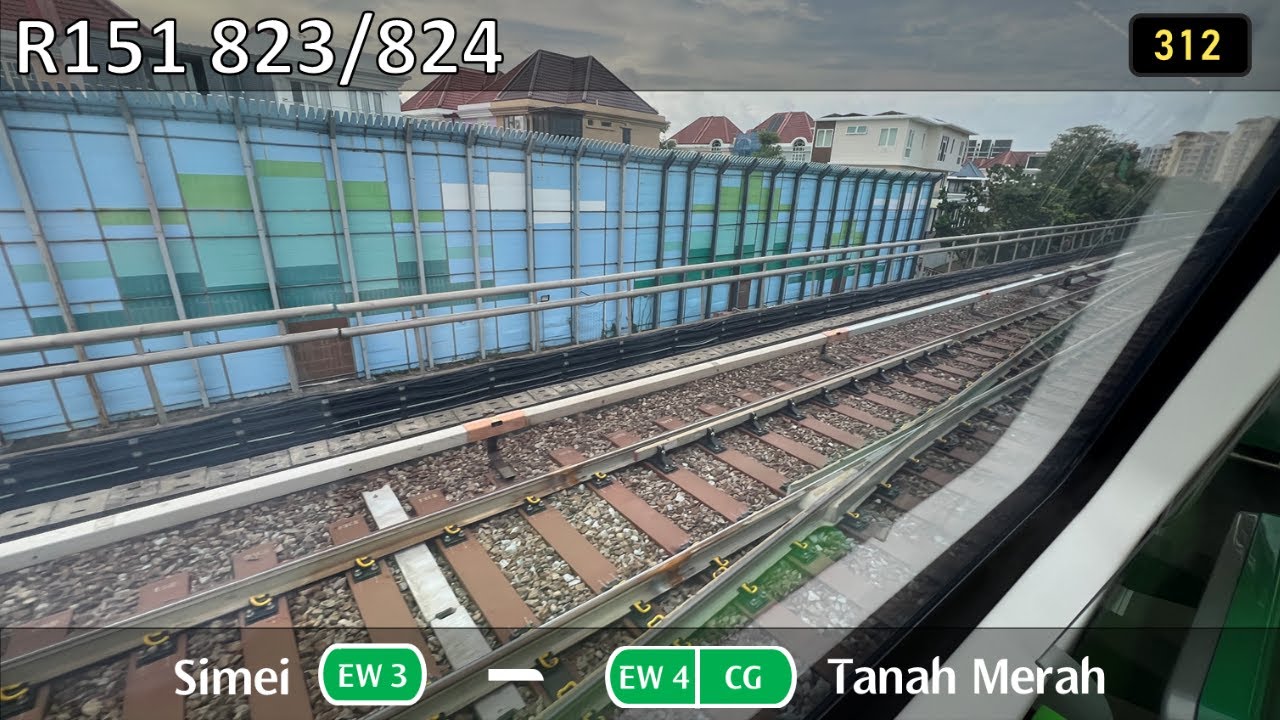 [R151 New WB Viaduct][SMRT] Als R151 ~ 823/824 EW3 Simei → EW4 Tanah Merah