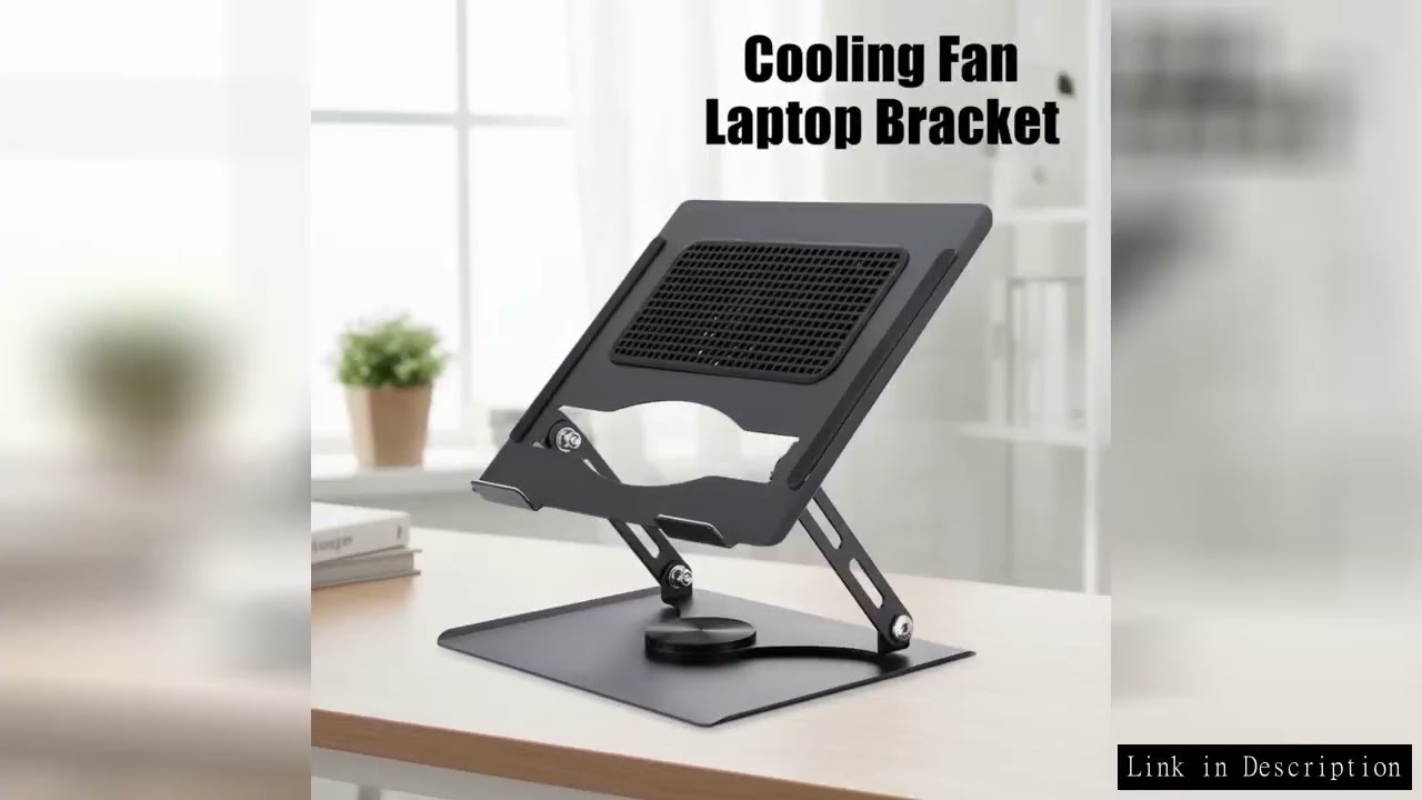 360 ° Rotatable Cooling Fan Laptop Bracket Adjustable Foldable Notebook Cooler Base Stand Cooling Po