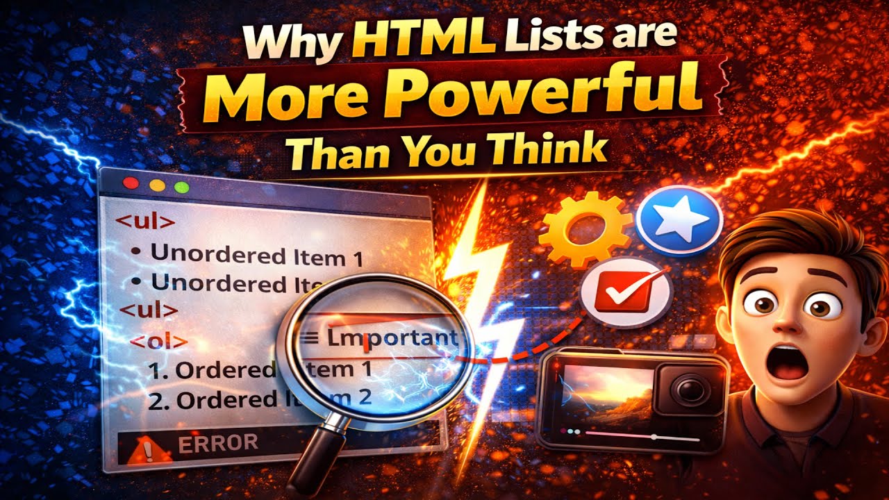 Why HTML Lists are More Powerful Than You Think | HTML Tutorial #10 ...