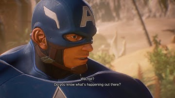 Marvel vs. Capcom: Infinite - Valkanda: Cap America & Black Panther Chat, Barrier Breach Cutscene