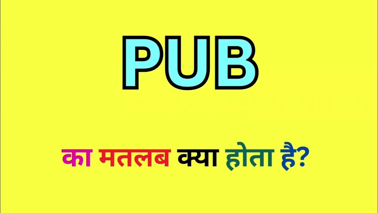 pub-meaning-in-hindi-pub-ka-hindi-me-matlab-kya-hota-hai-pub-full