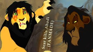 Scar kills Ahadi - The Lion King (FANMADE)