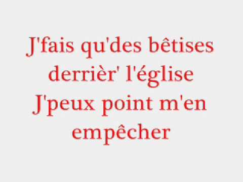 La bonne du curé - Paroles