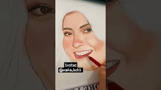 تعلم الرسم للمبتدئين،  رسم الشعر بألوان الباستال