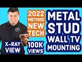 How To Mount A Tv To A Steel Stud wall or Metal stud wall