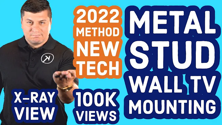 How To Mount Tv On Steel Stud wall or Metal stud wall? Clear detailed view 👓🩻