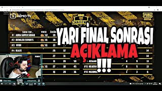 ERSİN YEKİN NİMO CHALLENGE TURNUVASI YARI FİNAL SONRASI AÇIKLAMA YAPIYOR!!!