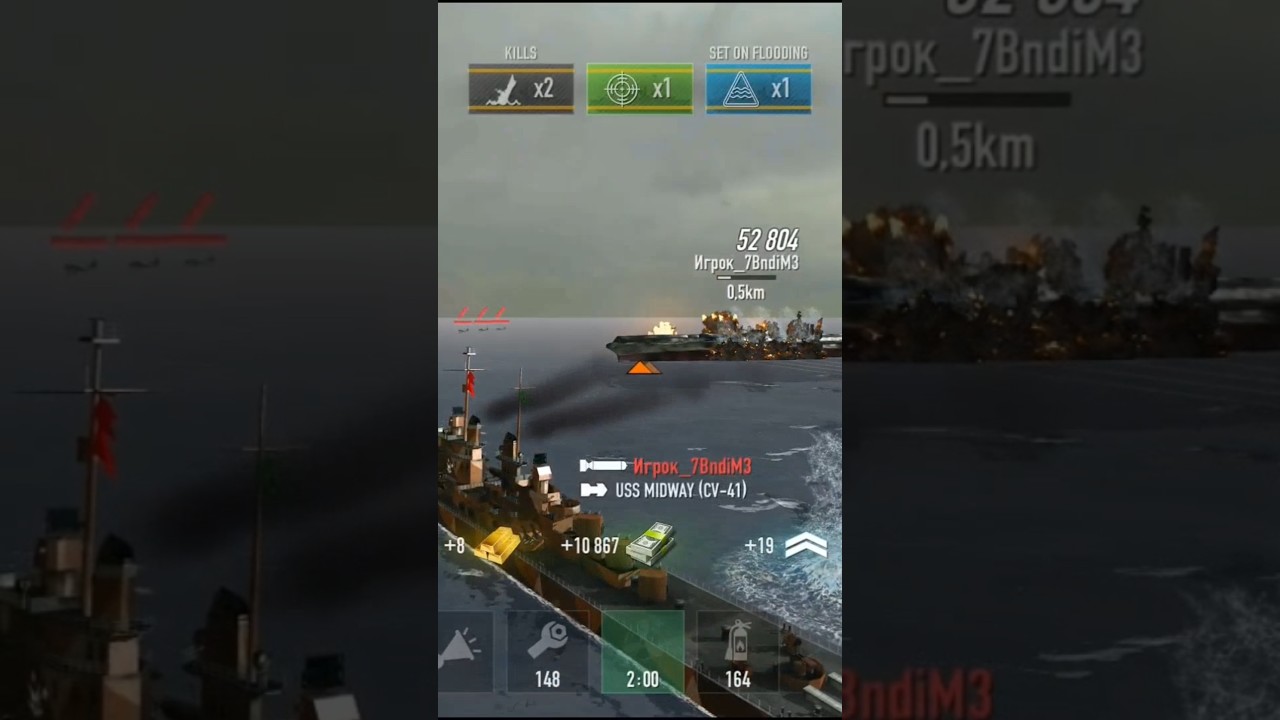 [Battle of Warships] Uss San Diego -vs- Uss Midway...😱😎 