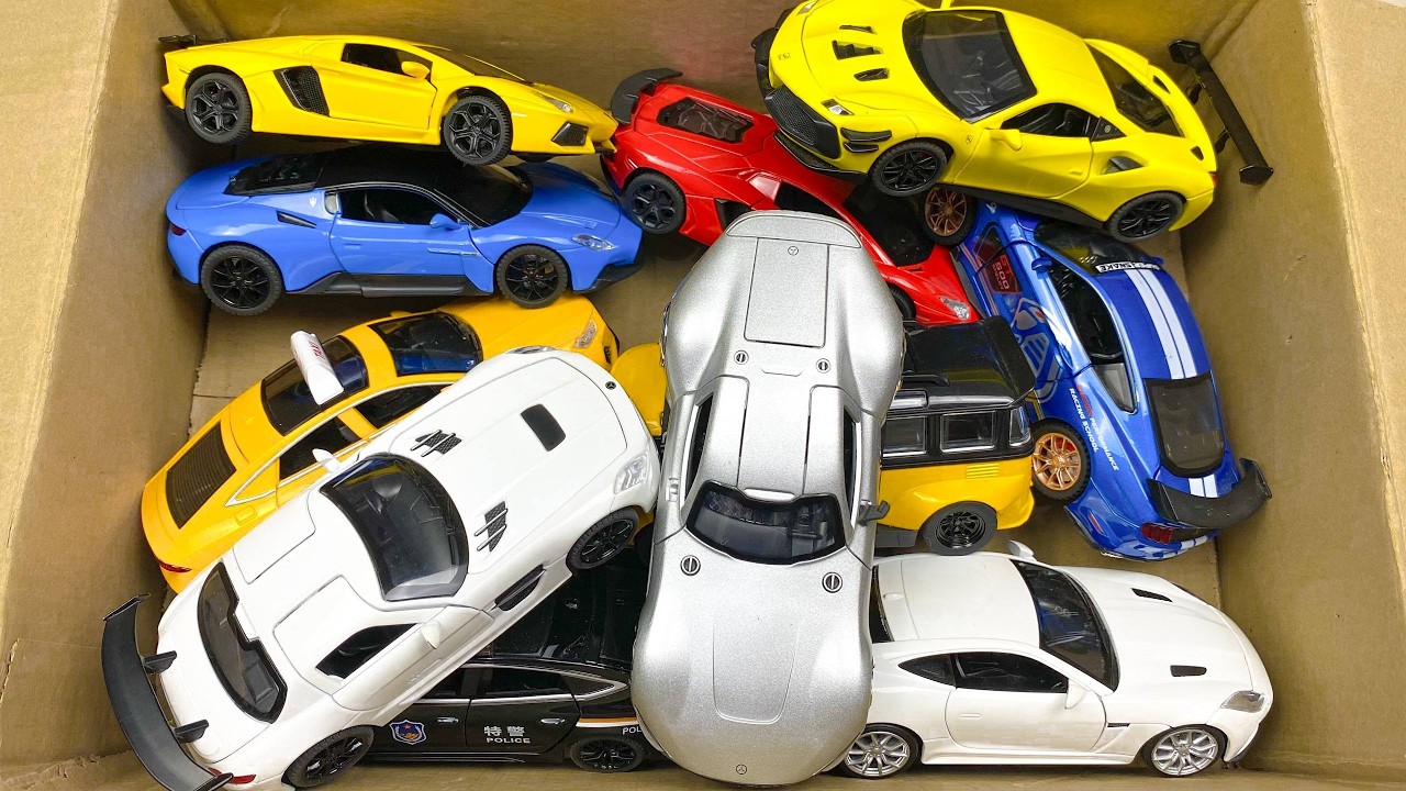 Box Full of Model Cars -Mazda Mx5, Koenigesgg Jesko, Lamborghini Scv12, Byd Yang Wang U8, Toyota Car