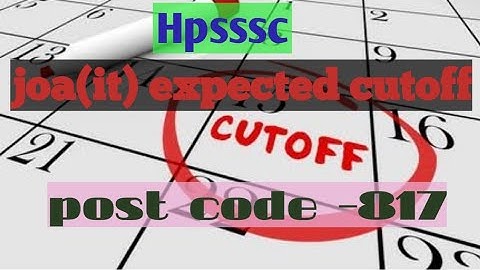 joa (it)post code -817 expected cutoff