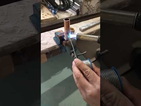 Пайка медной трубы мягким припоем