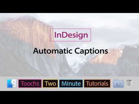 InDesign - Automatic Captions - YouTube