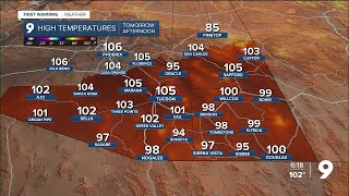 More triple temperatures on the way!