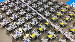 Minature 90 degree gearbox 1 to 1 ratio, small t type 1:1 gearboxes, mini right angle gear box