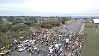 Hundreds of pro-Bolsonaro protesters call for military intervention in Brazil's capital | AFP