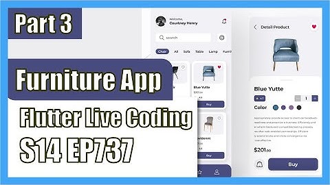 [Flutter] Flutter Live Coding EP737 (Furniture App Part 3)