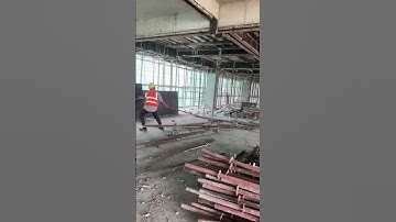 Remove support formwork slab