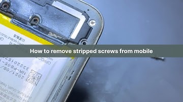 How to remove stripped screws from mobile || how to open stripped screws