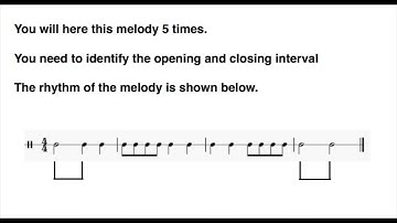 Unit 3 Music Performance - Intervals in a Melody Practice #2