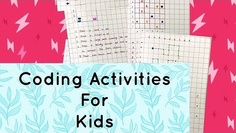 Coding For Kids | Coding Unplugged | Coding And Decoding Activities For Kids | 4 - 8 Years