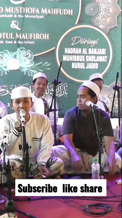 Muhibbus sholawat terbaru di resepsi pernikahan #albanjari #shorts #nuruljadid #hadrah #terupdate