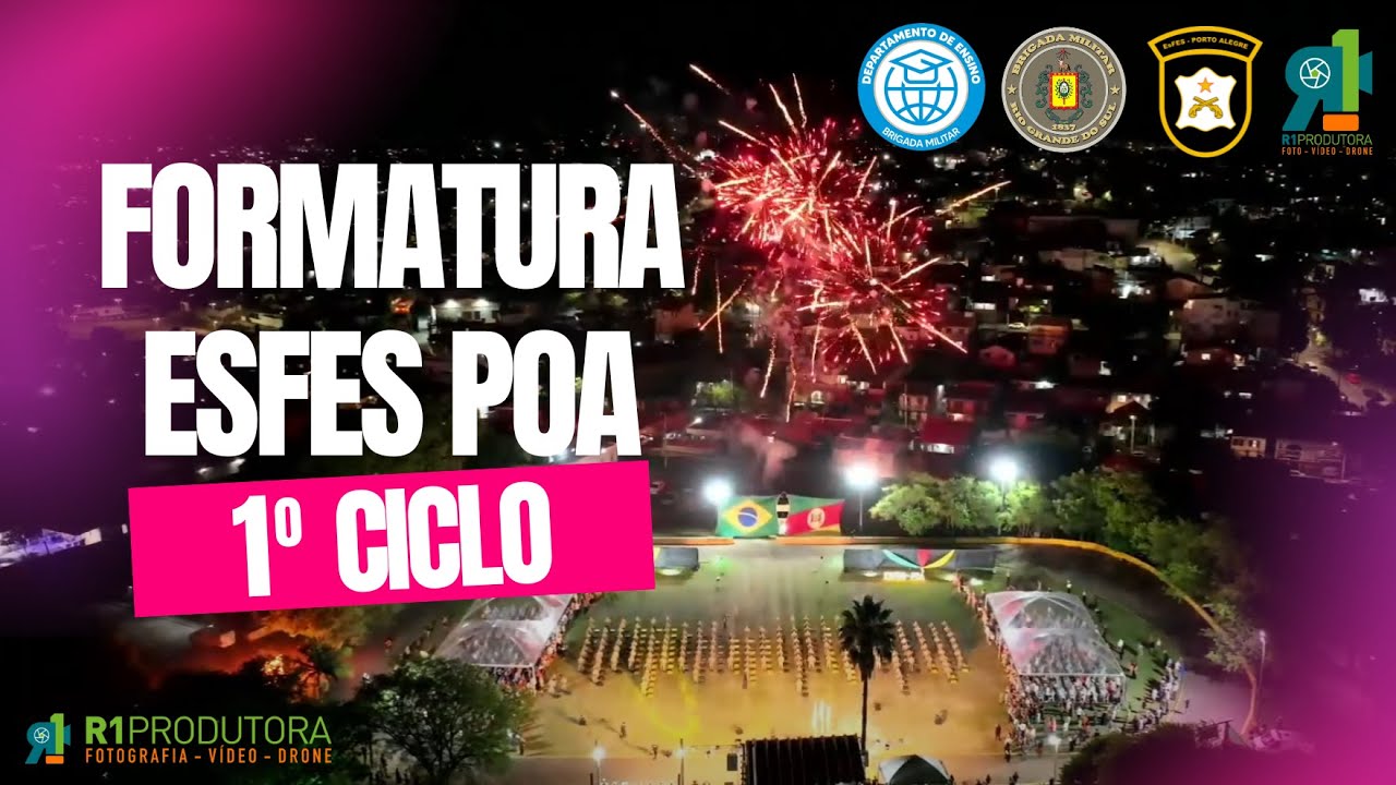 Formatura de encerramento do 1º Ciclo do Curso Básico de Formação Policial Militar