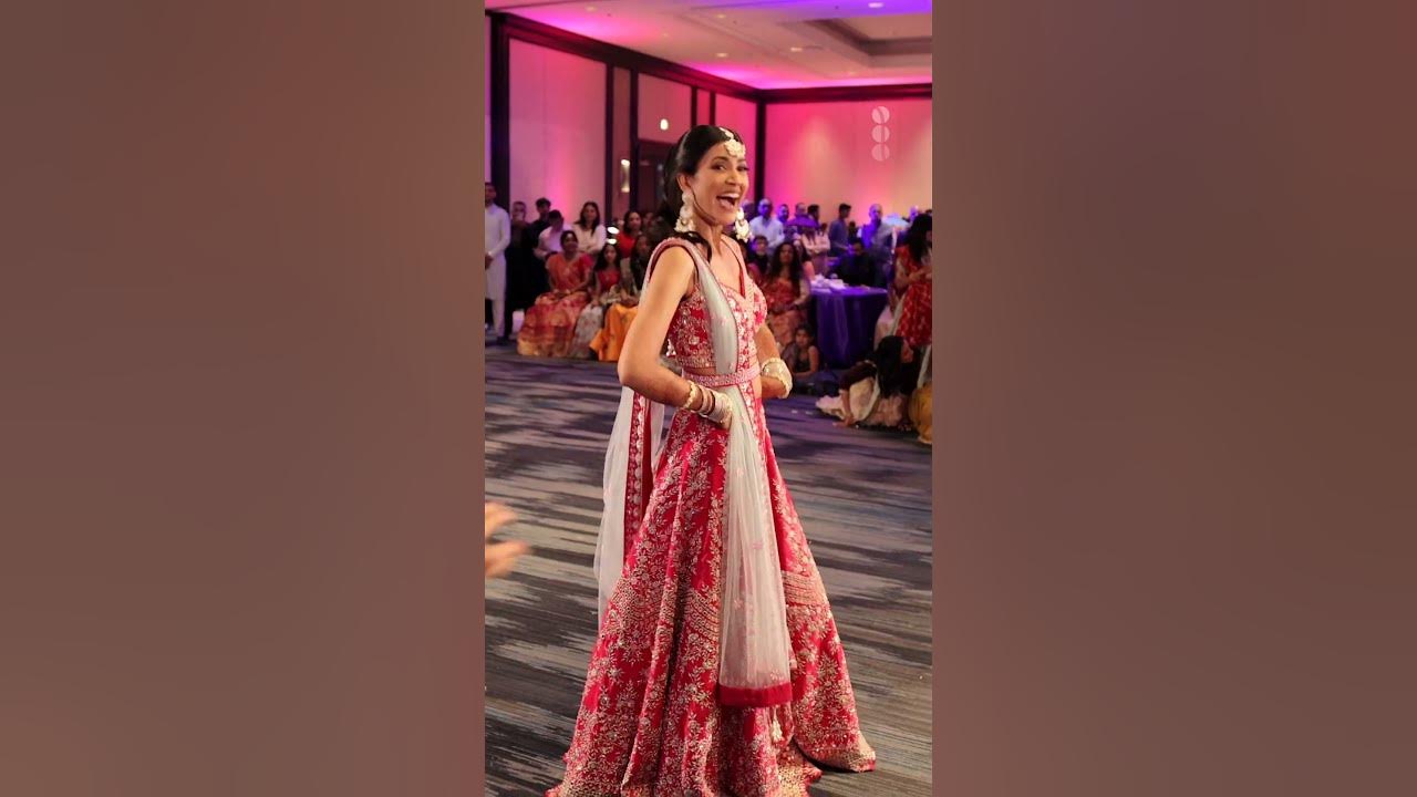 Stunning Sangeet Performance by the Bride and Her Friends and Family - Indian Wedding