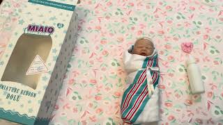 A MIAIO Mini Doll Unboxing #siliconebaby #minidoll #fakebaby
