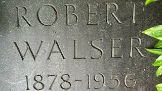 Robert Walser (Swiss Author 1878–1956) Memorial Gravesite in Herisau, Switzerland