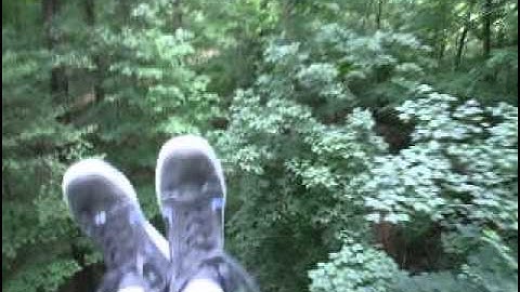POV ziplining first time out!