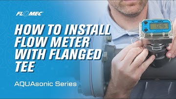 FLOMEC AQUASonic Flow Meter with Flanged Tee Installation