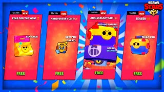 OPENING ALL MY CHINA 1st ANNIVERSARY GIFTS on my MINI ACCOUNT! | Brawl stars Box Opening