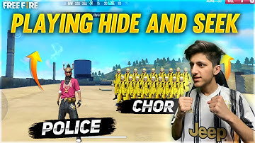 Playing Hide & Seek Finding These Noob Chimkandis😂😂 on Factory Roof - Garena Free Fire