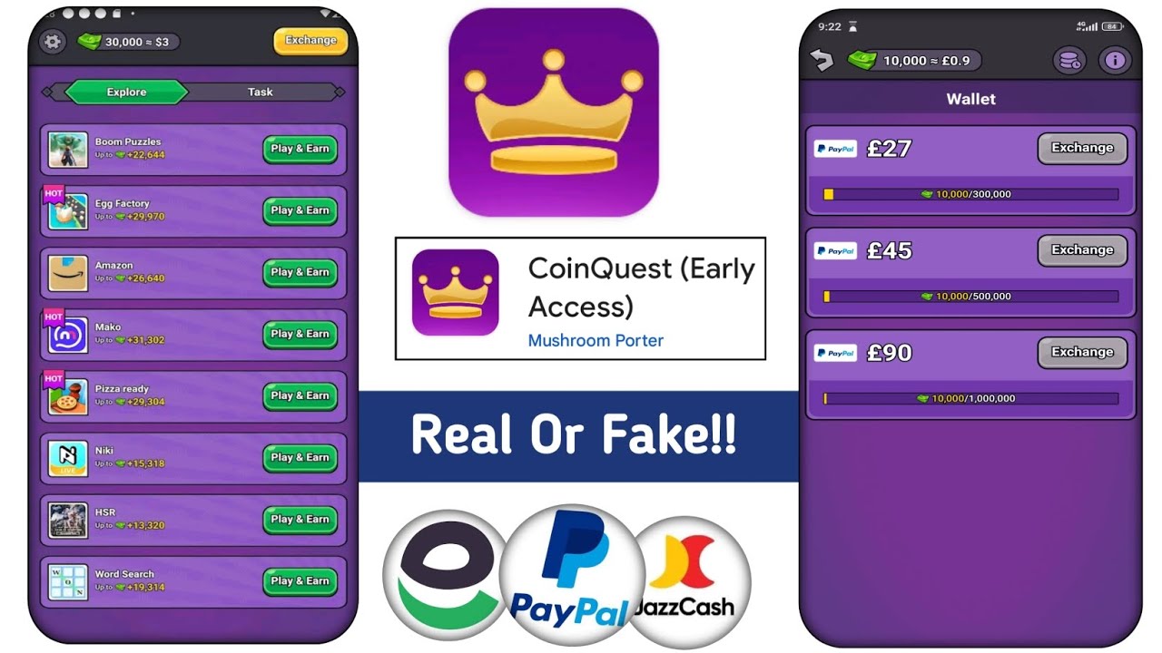 Coin Quest App Real Or Fake | CoinQuest Withdrawal | Coin Quest Legit Ba | Coin Quest Review