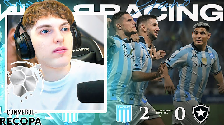 DAVOO XENEIZE REACCIONA Y OPINA DE RACING 2 BOTAFOGO 0 | RECOPA SUDAMERICANA FINAL IDA