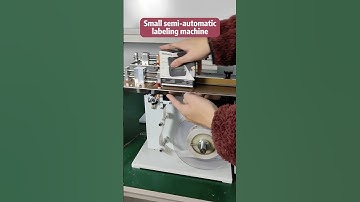 Small semi automatic labeling machine #agents #machine #labelingequipment #factory #labeling #box