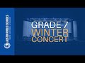 Grade 7 winter concert