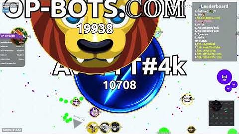 AGAR.IO SERVER TAKEOVER WITH BOTS AND MY SUBS #53 || OP-BOTS.COM