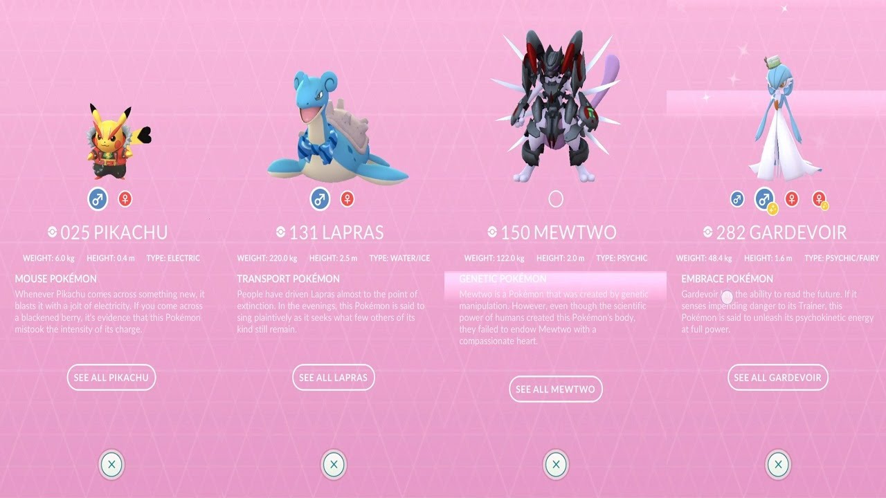 All Costume/Event Pokemon Collection - Jan 2023 Pokedex [Pokemon Go] 