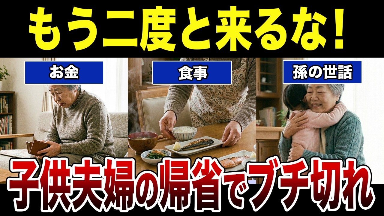 【帰省ハラスメント】「2度と来るな！」子供夫婦の帰省で正月が地獄に！シニア口コミ紹介します