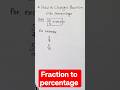 Convert Fraction into percentage #rsaggarwal #education #maths #exam #book2 #class8maths