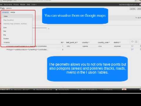 [Humanitarian-Android] Google Fusion Tables and visualisation