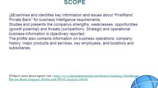 Jsb Market Research Firstrand Private Bank - Company Profile And Swot Analysis