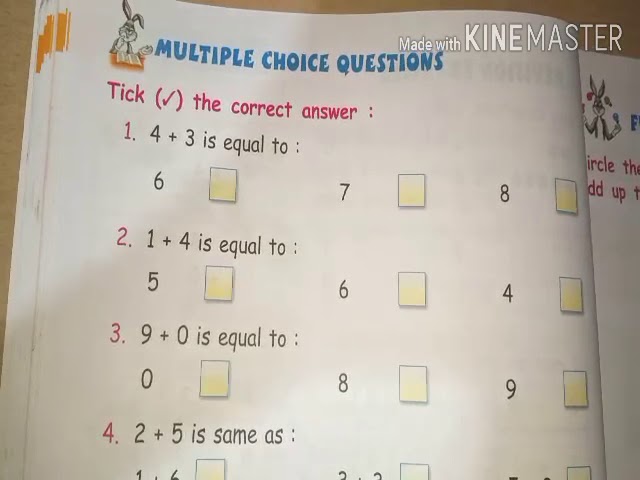 Math Multiple Choice Questions For Grade 1