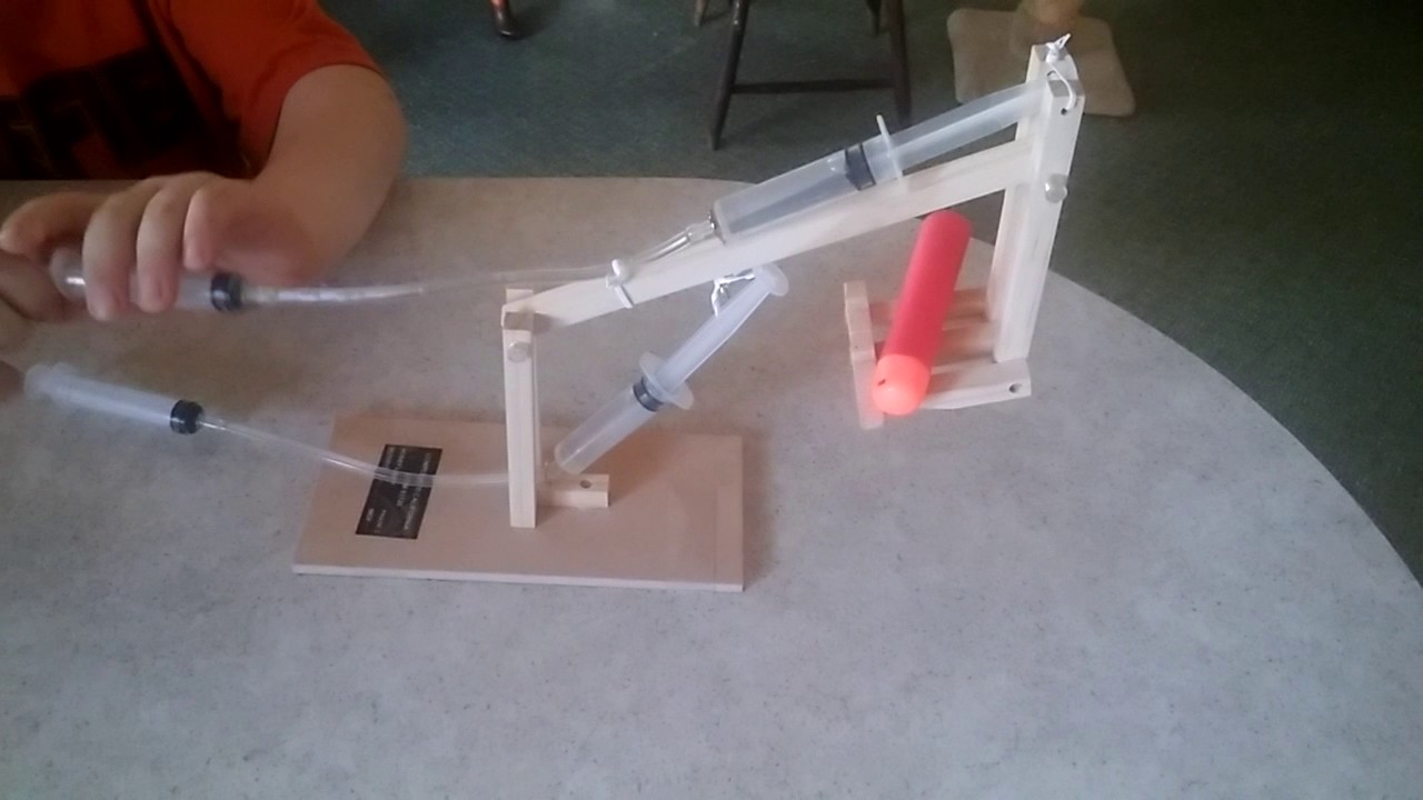 Wooden Hydraulic arm YouTube