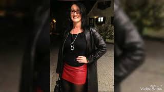 Older Women All Types of Leather Outfits Ideas